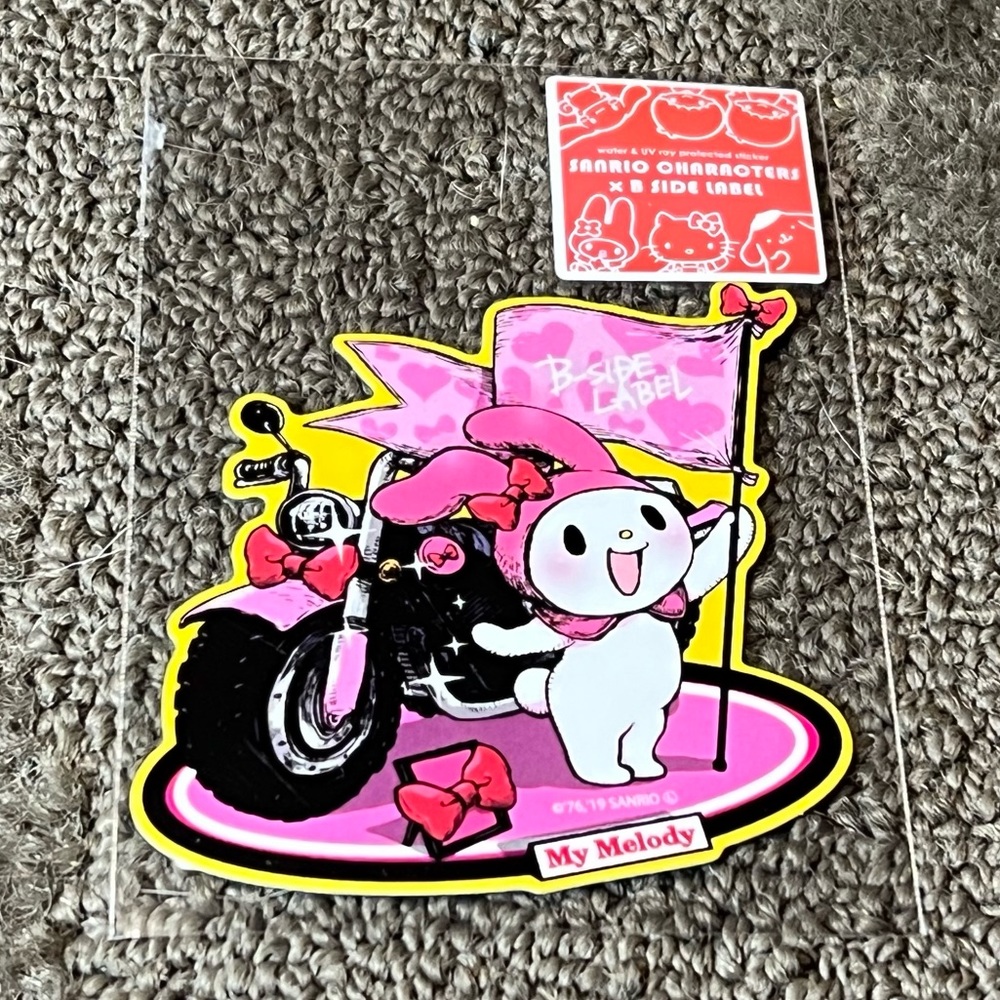 My Melody B-Side Label Sticker Water & UV Ray Protected Official Sanrio Kawaii